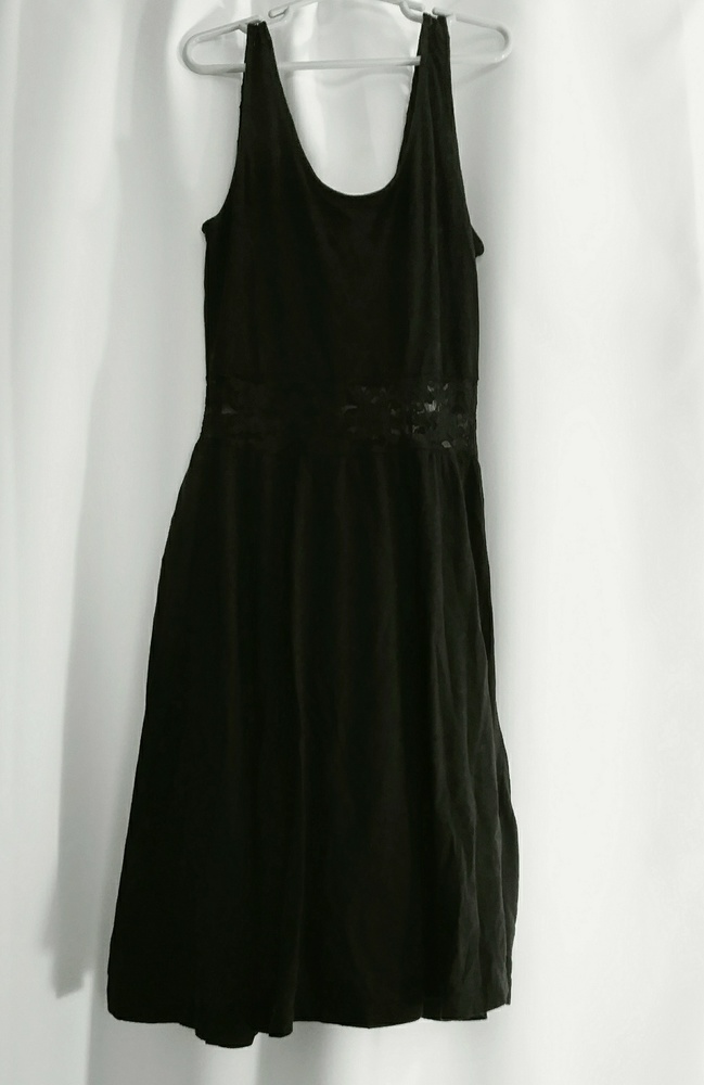 Black dress with lace